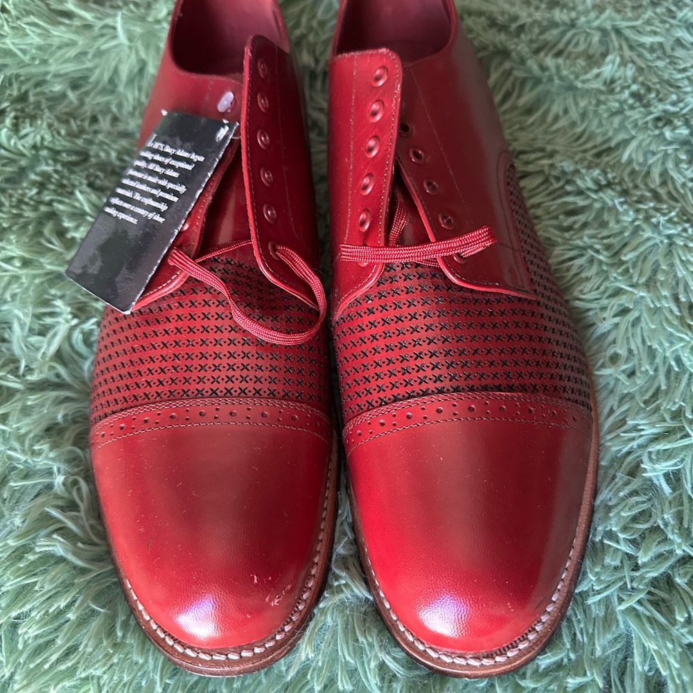 Stacy-Adams Red Men's Oxford Shoes